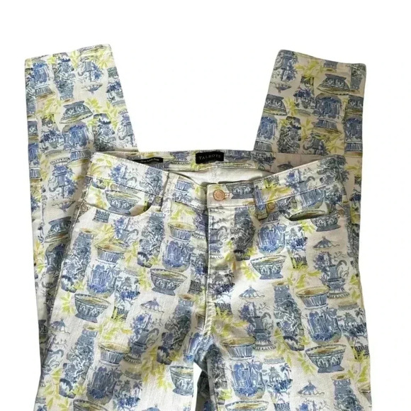 Talbots Slim Ankle Jeans - Watercolor Vases - Picture 5 of 6